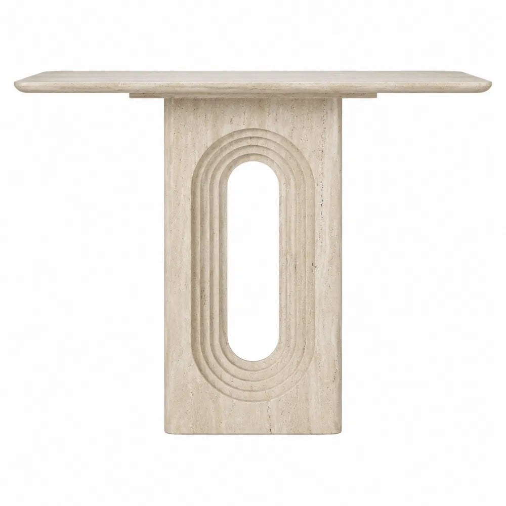 Consolle in Travertino Beige 120x40x75 cm