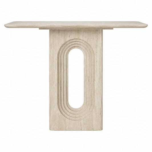 Consolle in Travertino Beige 120x40x75 cm
